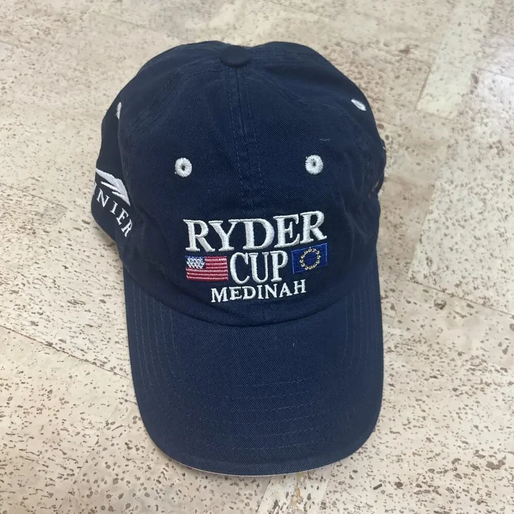 Medinah Country Club Ryder Cup 2012 Navy Golf Baseball Cap 100% Cotton - Picture 8 of 8